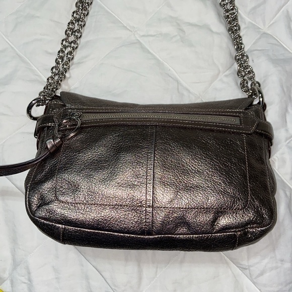 RARE EUC  Coach Metallic Chelsea Flap Crossbody 17808 bag - Picture 8 of 14